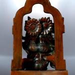 12" Dual Tone Vishnu Lakshmi on Garuda Brass Idol | Antique Patina Divine Couple | Sacred Temple Art